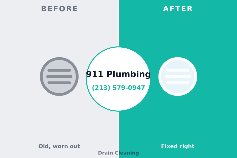 Before and after: plumbing repair North Pekin, IL